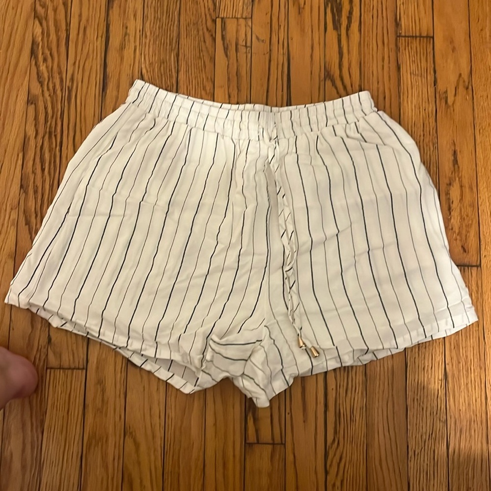 size m striped shorts